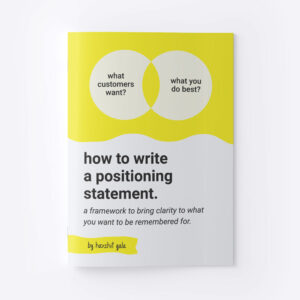 how to write a positioning statement