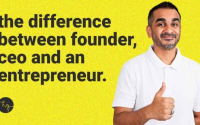 the difference between founder and CEO and an entrepreneur.